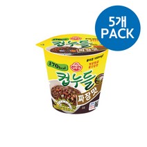 컵누들 짜장맛 소컵 5개 (세트) 컵라면 짜장라면 짜짜로니 짜장소스 짜장면 컵라면 비빔 다이어트라면 매운라면 해장라면 ramen