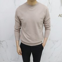 아도르클래식 R라운드 캐시미어 긴팔 니트(ZR)