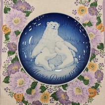 (엔틱/빈티지) 로얄코펜하겐 1974년 빙앤그뢴달 B&G 마더스데이 어머니의날 기념접시