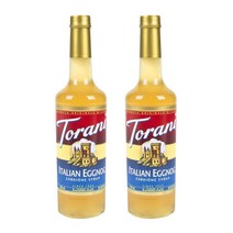 Torani Italian Eggnog Syrup 토라니 이탈리아 에그노그 맛 시럽 25.4 fl oz 750ml 2팩