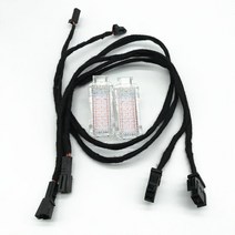 자동차 인테리어 레드 도어 경고등 케이블 Wring harness 아우디 A3 A4 B7 B8 B9 A5 A6 C7 C8 A7 A8 S8 Q3 Q5 Q7 TT, [01] 2p2C Red light