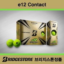 브리지스톤 2021 e12 Contact(컨택트) 골프공 3피스, 옐로우