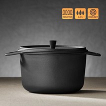 무쇠 냄비 인덕션 겸용 무쇠 주물 가마솥냄비 15cm 18cm(택1), 지름 18cm