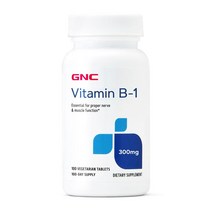 지엔씨 비타민 B-1 300 mg 100 베지타블렛, 5병, 100정