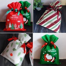 크리스마스 부직포 포장지 어린이집 선물포장 책포장지 포장봉투, A20 즐거운산타
