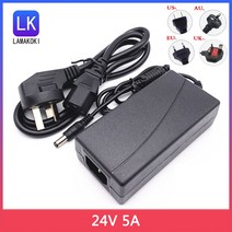 Poe 스위치 전원 코드 DC 24V 5A 120W 고전력 POE 어댑터, 02 EU_01 24V 5A