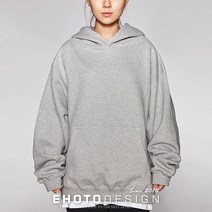 이호토 여자 오버핏 무지 기모 후드티