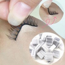 화장메이크업소품 도구 악세사리 50 개상자 재사용 가능한 자체 접착 속눈썹 접착제 스트립 속눈썹, 없음, 50개