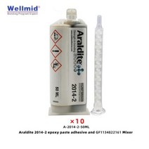 Araldite 20142 액형 에폭시 페이스트 접착제 고온 및 내 화학성 본딩 금속 전자 2K ab 접착제, 10Pcs2014andMixer