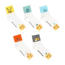 KISS SOCKS 여자중목 패션 라이센스 캐릭터양말 속성 포켓몬 5종 색상선택