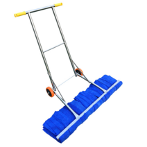 대형 밀대 마포 공장 바닥 청소 강당 상업용 물걸레, 1.2m 밀대 너비의 회색 빨간색 면사 단일 면사