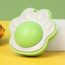 자연 개박하 장난감 360 회전 고양이 모양 공재사용 가능한 사탕 스낵 금니 치약 액세서리, 07 Catnip Green Paw