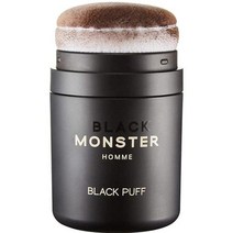 새치커버틴트 스틱 컨실러 쿠션 흑채 BLACK MONSTER 블랙 헤어 퍼프 브라운 가늘어지는 모발과 대머리 루트 커버업 파우더, 갈색