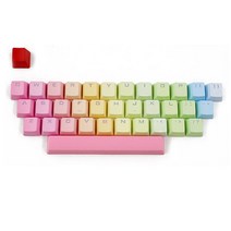 RGB PBT 35 Keys OEM 더블 샷 백라이트 키 캡스 벚꽃 기계 키보드, 검은 색