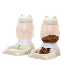 BestStar 고양이 정수기 반려동물 자동 정수기 물병 용품7031, 2개, 베이지
