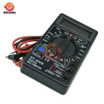 전기테스터기 LCD 디지털 멀티 미터 DT-830B 전기 전압계 전류계 옴 테스터 AC/DC 750/1000V Amp 전압, [03] black, 03 black