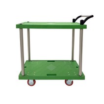 반영구 플라스틱 신원산업 알루미늄 2단대차-녹색, 대형