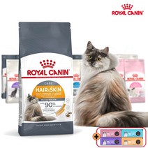 로얄캐닌 캣 헤어앤스킨케어 2kg 피모 피부관리 고양이영양사료, 크리미간식 증정, 24년 12월