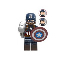 데드풀덕 아이언맨대울트론 닥터스트레인지 보안관데드풀 아이언맨MK 피규어 어벤저스아이언맨피규어 마일즈모랄레스맥로봇 마크85 캡틴아메리카 어벤져스헬리캐리어 어벤져스 레고 호환 블록, AI.캡틴 아메리카