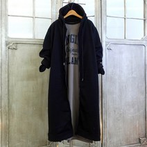 이힝 여리여리 기모 롱후드집업 점퍼