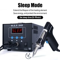 기상관측기 풍속계 장비 디지털 온도기 습도기 날씨 WEP 948 흡입 주석 총 Desoldering 역 90W 자동 차단, 한개옵션1, 02 220VEU