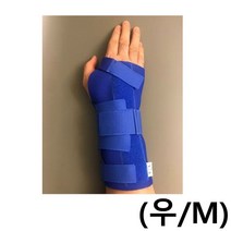 손목보호대 (우 M) 파란 팔목아대 지지대 건초염 터널증후군 염증 통증 아플때, 쿠팡 1, 쿠팡 본상품선택