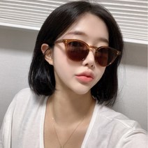 하리몽드 기본사이즈 라운드 프레임 틴트 선글라스
