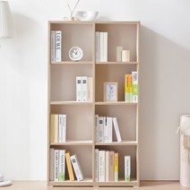 힘찬리빙 리오 800 4단 거실 책장 서재 인테리어 선반, 리오 800 4단 책장, 크림화이트