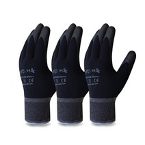 나이텍스 커플 / 방한용 두툼한 기모 장갑 M/L/XL, L, 블랙 3개