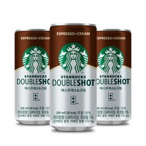스타벅스 스타벅스 더블샷 에스프레소&크림 200mlx18캔, 단일옵션
