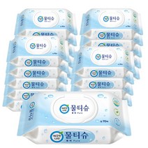 [깨끗한나라] 퓨어 캡형 물티슈 (70매 x 20팩), 단품