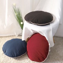 유노야 레트로 대형 원형방석 원형쿠션 45 (목화솜포함), 단품