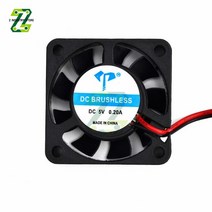 부속자재 건축 홈 개조 4010 5V 및 12V 24V 냉각 터보 팬 브러시리스 3D 프린터 부품 2 핀 압출기 DC 쿨러 송풍기 검정색 플라스틱, [01] DC 5V