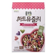 풀무원 하트 뮤즐리 시리얼 통곡물 과일 야채320g 3팩