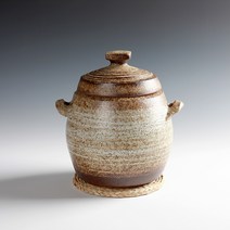 고동 분청 무지 항아리 5kg 소금단지 현관 소금항아리