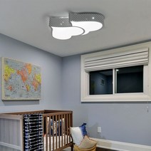 [천삼백케이] [젬] LED 트윈 하트 방등 50W, 블랙