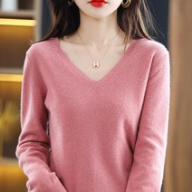 클론 가을 여성 긴팔 니트 여성용 따뜻한 넥 풀오버 슬림핏 보터밍 셔츠 점퍼 스웨터 겨울