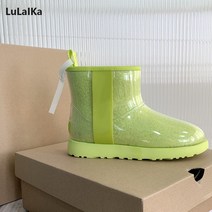 여성용 스노우 부츠 겨울 아주 따뜻한 발목 럭셔리 디자인 브랜드 방수 라운드 토 플랫 베이지 안티 스키, 06 금_01 35