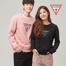 [정품인증] 278509 게스 NL4K0243 [온라인] 유니 체크삼각 기모 맨투맨