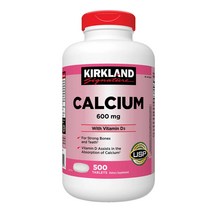 Kirkland 커클랜드 시그니처 칼슘 600 mg. 비타민 D3 함유 500정(500일분 유효기간 2024-10-31), 500정