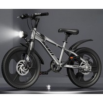 어린이 자전거 입문용 MTB 18인치 20인치 22인치 24인치 초등학생 중학생, 쿨 블랙 레드 + 강화 스포크 휠