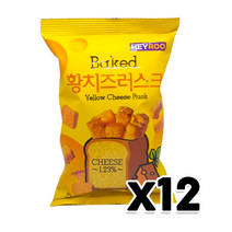 헤이루 황치즈러스크 봉지스낵 100g x 12개