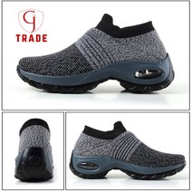 GJ 에어 쿠션 플라잉 위브 스니커즈 하이트닝 신발 흔들 신발 니트 캐주얼 신발 여성 신발 남자 신발 커플 신발 테니스 신발