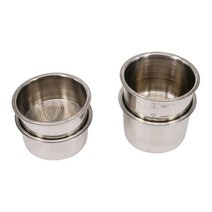 커피머신 부품 소모품 breville delonghi 필터 krups ​​필터 바구니 제품 주방 액세서리 용 51mm 비 가압 필터 컵 가스켓 포타필터, 4-빅