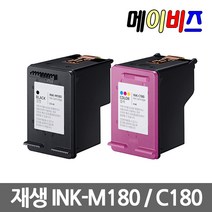 재생잉크 INK-M180 C180 대용량잉크 SL-J1660 SL-J1663 SL-J1665 SL-J1770FW, INK-C180 컬러2배대용량