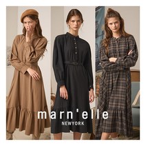 [마넬뉴욕] [개국 8주년 20프로 적립] 코튼100 링클프리 벨티드 원피스 1종