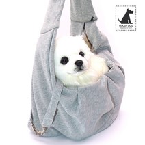 강아지 가방 슬링백 이동가방 산책가방 그레이색상, 그레이