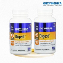 엔자이메디카 트와이스파워 다이제스트 엔자임 효소 180정 프로테아제 말타아제 락타아제 글루코아밀라아제 2병, 2개