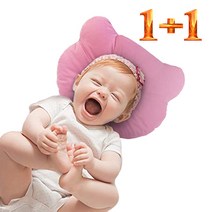 씨클라우드 유아베개 1+1 신생아 짱구베개 두상베개 아기베개, 블루 1+1