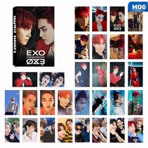 30 개/대 KPOP EXO OBSESSION 6 번째 앨범 카드 자체 제작 LOMO Photocard, [06] H06